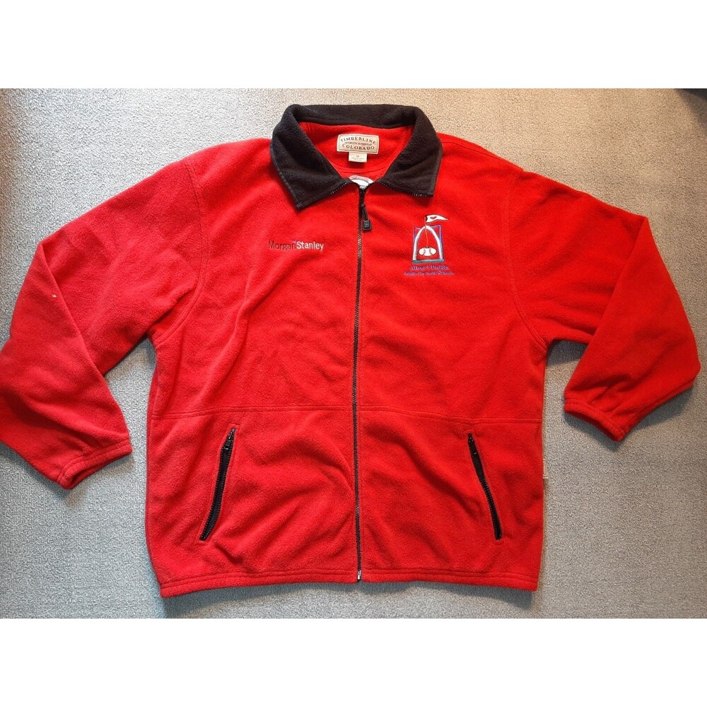 Timberline Mens Jacket XL Red Full Zip Ford Morgan Stanly Alber Pujols Logos